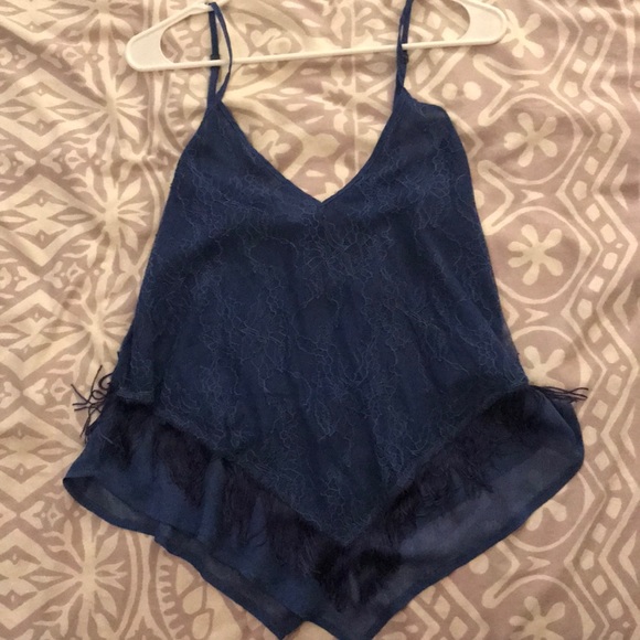 Blue Crop Top - Picture 1 of 1